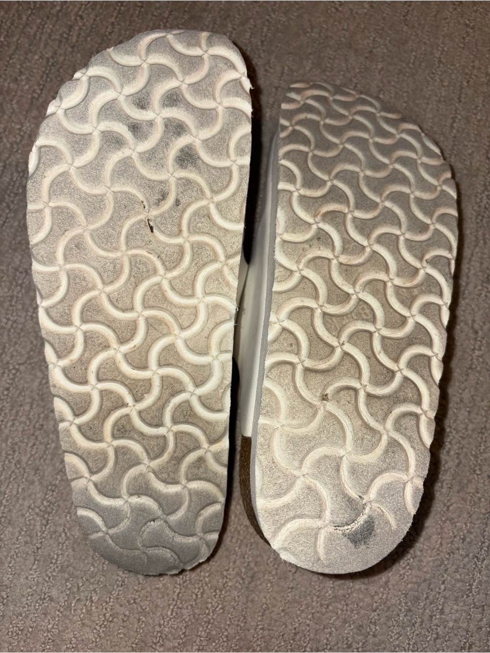 Birkenstock White Double-Buckle Slide Sandals - Picture 4 of 4